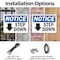 Signmission Step Down (Down Arrow), 10 in W x Rectangle, Aluminum OS-2PACK-NS-A-710-L-18458 - alternate 2